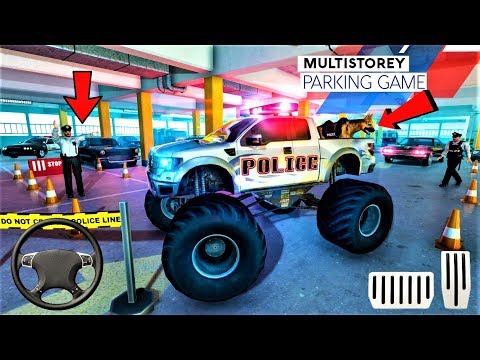 US Police Dog Transport: Multi Level Parking Game / Android & iOS Gameplay - HD