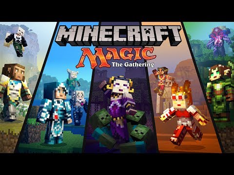 Minecraft Magic The Gathering Skin Pack trailer