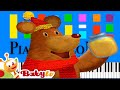 BabyTV The Bear Went Over The Mountain Slow EASY Medium 4K Piano Tutorial