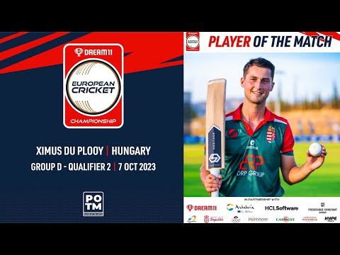 POTM: X. Du Plooy - HUN vs FIN | Highlights | Dream11 ECC23 | 7 Oct 2023 | ECC23.055