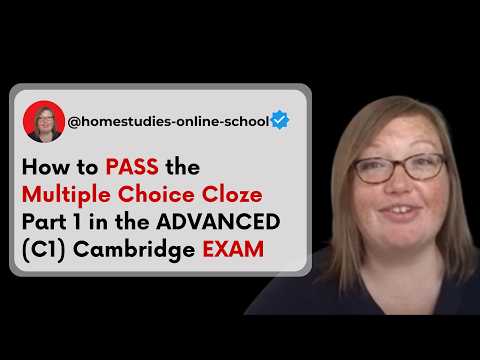 Cambridge Advanced Reading & Use of English - Part 1 | Multiple Choice Cloze