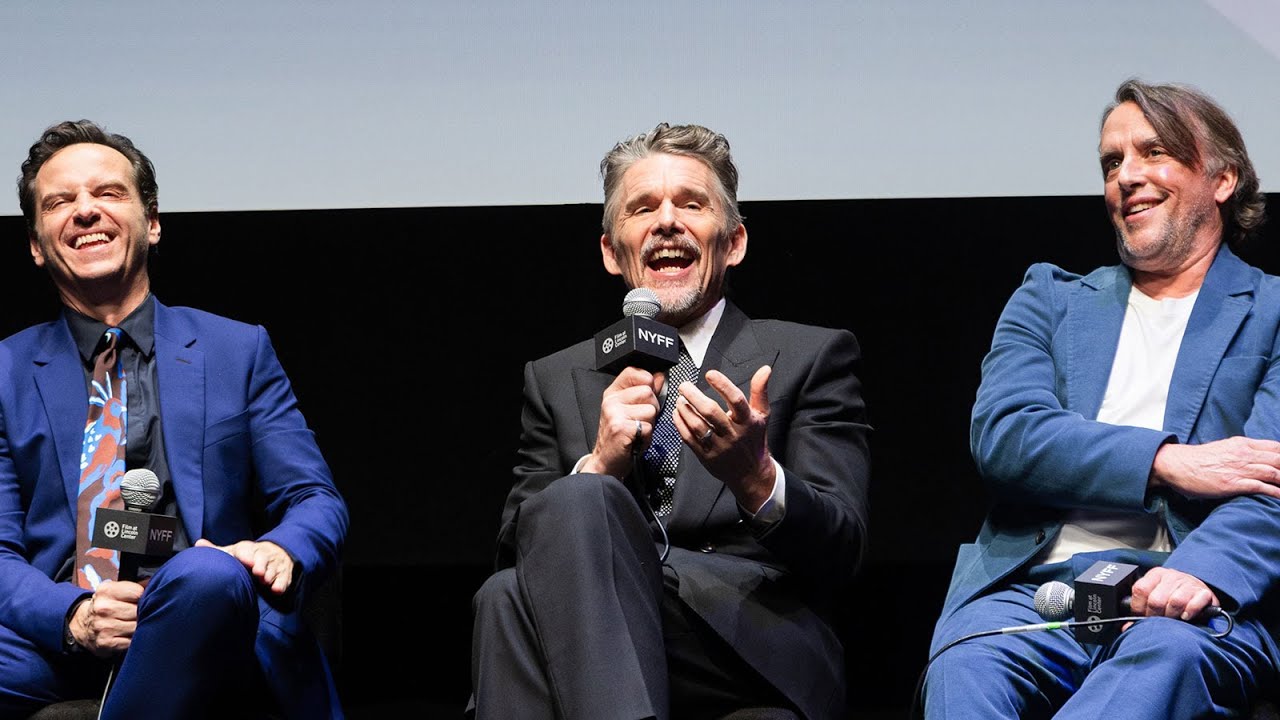 Richard Linklater, Ethan Hawke, Andrew Scott, Bobby Cannavale & Robert Kaplow on Blue Moon