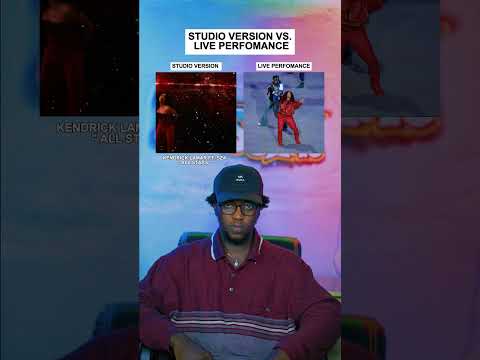 Studio Version Vs. Live Performance: Kendrick Lamar, SZA "All The Stars" #shorts #kendricklamar #sza