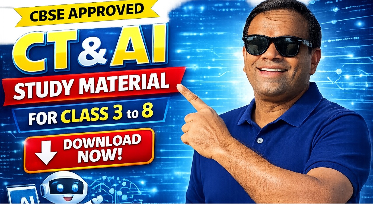 CBSE Released CT & AI Study Material | Download Guide for Class 3 to 8