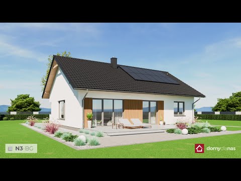 "N3-BG"- Projekt domu parterowego o pow. użytkowej 95 m2, bez garażu. #n3bg #domydlanas