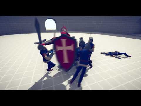 Knight vs 10x squires Totally accurate battle simulater