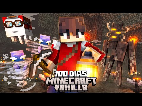 SOBREVIVI 100 DIAS NO MINECRAFT VANILLA - O FILME