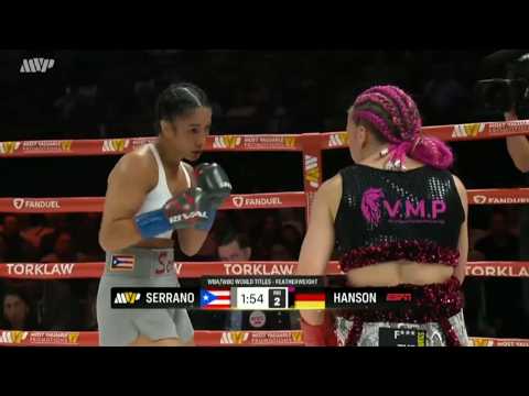 Amanda Serrano vs Cheyenne Hanson FullFight TKO Highlights