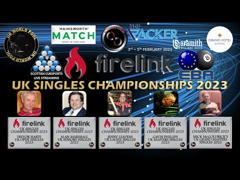 Firelink EBA UK Singles Championships Knockouts - 2nd Table 3