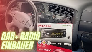 VW Golf 3 GL | Umbau auf DAB+ Bluetooth Radio mit Freisprecheinrichtung - Pioneer MVH-X580DAB