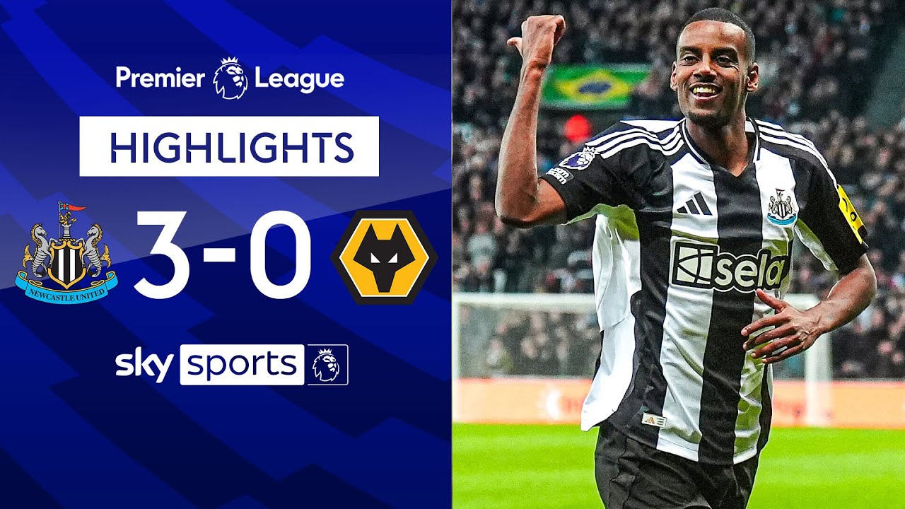 NINE wins in a row for the Magpies 🔥 | Newcastle 3-0 Wolves | Premier League highlights