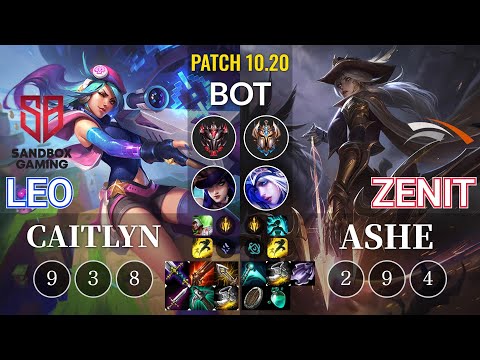 SB Leo Caitlyn vs HLE Zenit Ashe Bot - KR Patch 10.20