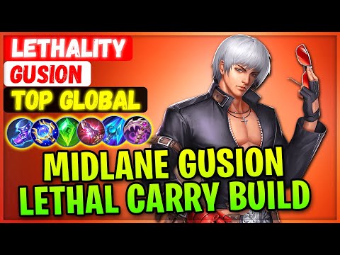 Midlane Gusion Lethal Carry Build [ Top Global Gusion ] Lethality - Mobile Legends Gameplay Build