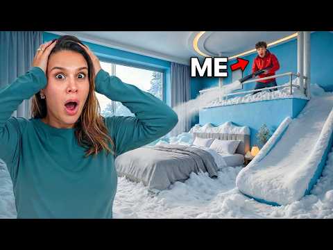 I Filled My Mom’s Room With SNOW