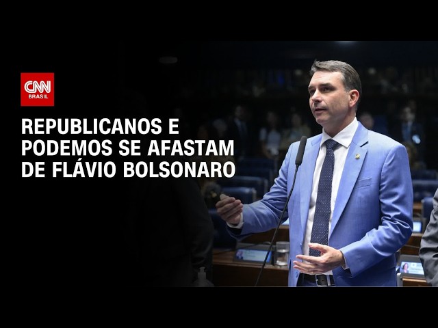 Com neutralidade do PP, Republicanos e Podemos se afastam de Flávio Bolsonaro | BASTIDORES CNN