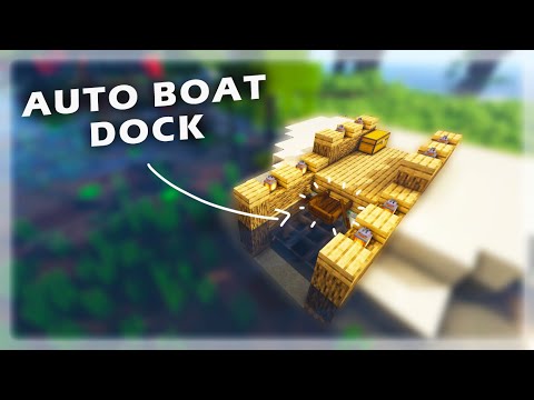 BrianCraft - Minecraft Redstone Build Hacks (Auto Boat Dock) - MINECRAFT TUTORIAL