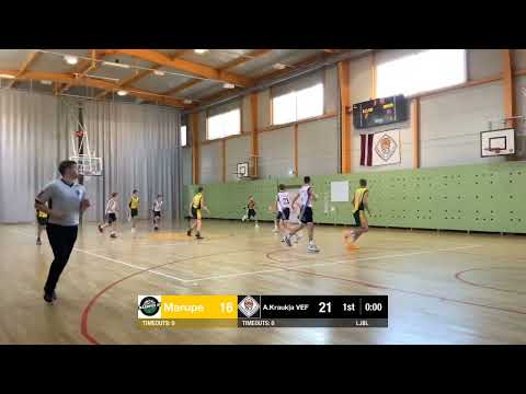 LJBL U15 Mārupes SC : A.Krauklis VEF