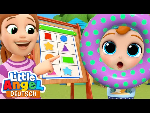 Welche Form ist das? | Kreis, Viereck, Dreieck | Little Angel Deutsch - Kinderlieder
