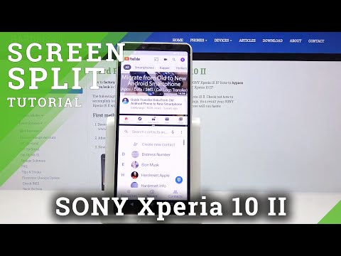 How to Enter Split Screen in Sony Xperia 10 II – Dual Screen