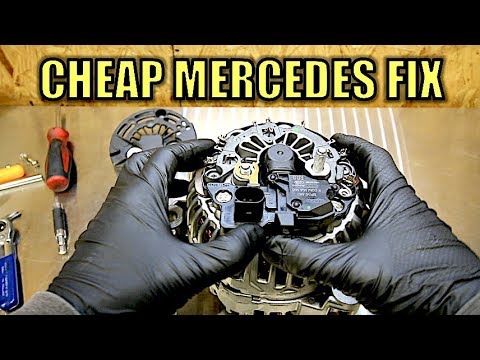 How To Fix Your Expensive Mercedes-Benz Alternator For Super Cheap. No More Warning Lights!