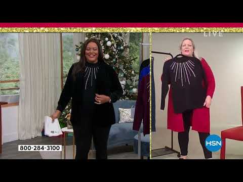 Nina Leonard Sunburst MockNeck Pullover Sweater