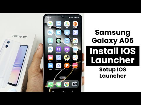 Install iOS Launcher In Samsung Galaxy A05 | Setup iOS launcher