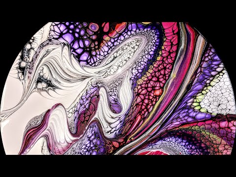 (159) Bloom Swipe/Catalyst Wedge Abstract ~ Acrylic Fluid Art