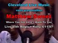Matthew Sweet - Where You Get Love + Back To You - Live with Regis and Kathie Lee 4/11/97