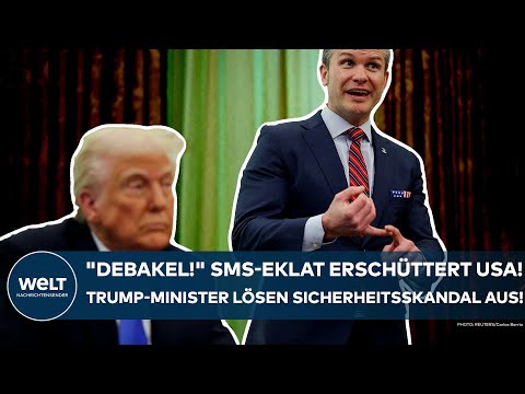 USA: "Debakel!" SMS-Eklat erschüttert Washington! Trump-Minister lösen einen Sicherheitsskandal aus!