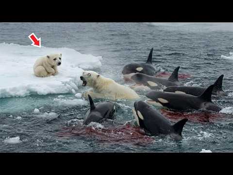 Killerit ympäröivät valkoista karhua ja sen poikasen. Et usko, miten kaikki päättyi.