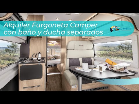 Furgoneta Camper de Alquiler con Baño y Ducha Separados