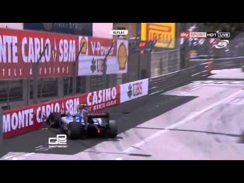 GP2 Series Monaco Rio Haryanto Crashes367