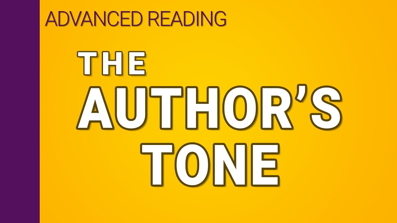 The author's tone in writing (3/3) | Interpreting Series
