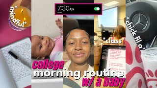 *REALISTIC* college morning routine with a baby | how i balance self-care, breastfeeding & classes