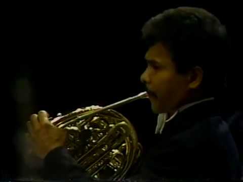 Lucho Perez (1953-1991) Haydn Horn Concerto No 1in D major. 1st mov.