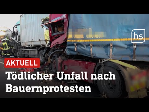 A66 bei Flieden: Lkw-Fahrer stirbt bei Auffahrunfall | hessenschau
