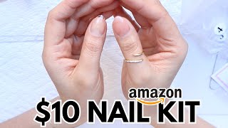 HOW TO GEL EXTENSIONS NAILS : $10 AMAZON KIT | FOR BEGINNERS