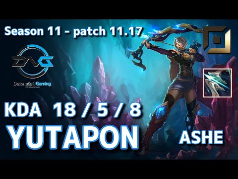 【韓国サーバー/GM】DFM Yutapon アッシュ(Ashe) VS ジンクス(Jinx) BOT - Patch11.17 KR Ranked【LoL】