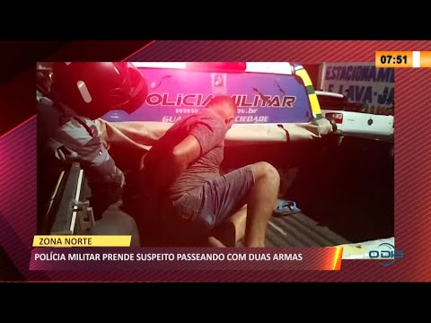Homem é preso ao passear com duas armas na zona norte de Teresina 09 04 2021