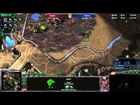 Scarlett (Z) vs Proxy reaper (Grandmaster level SC2 cheese defense)