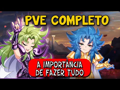 A IMPORTÂNCIA DE FAZER TODO O PVE, F2P TEM QUE APROVEITAR TODOS OS RECURSOS - SAINT SEIYA AWAKENING