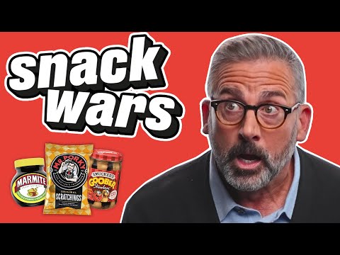 Steve Carell Tries British Snacks For The First Time | Snack Wars