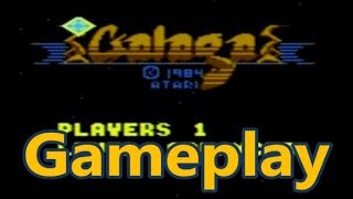 Galaga Atari 7800 Gameplay - The No Swear Gamer