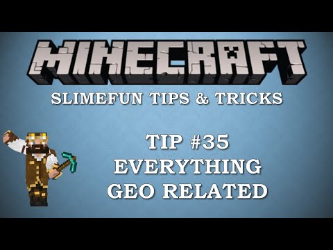 Slimefun Tips & Tricks #35- Everything Geo (GPS) Related