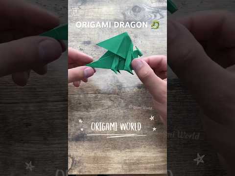 COOL DRAGON PAPER ORIGAMI INSTRUCTIONS STEP BY STEP | DIY DRAGON ORIGAMI TUTORIAL | PAPERCRAFT IDEA