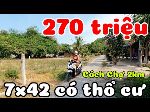 Đất 7x42 giá rẻ 270 triệu có thổ cư xây nhà vườn OK cách đường nhựa 100m Chợ 2km Ninh Điền Tây Ninh