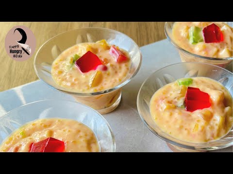 Refreshing Custard Tapioca Dessert