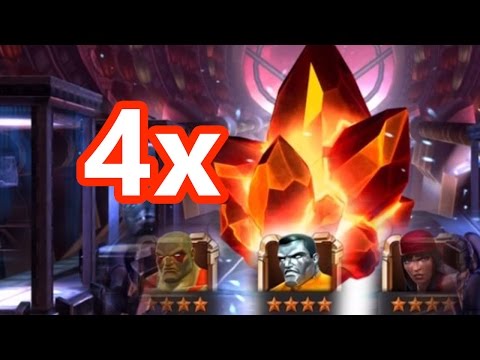 Marvel: Contest of Champions - 4x Four Star Hero Crystals Opening!