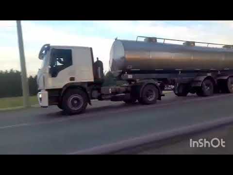CAMIONES EN RUTA PROV. 1 , SAN FRANCISCO , CORDOBA , ARGENTINA , VIDEO 369