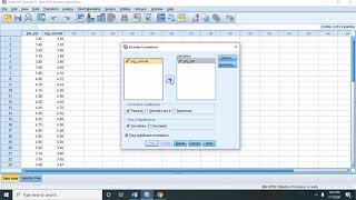 Pearson r correlation in SPSS